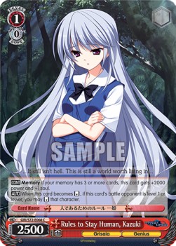 Rules to Stay Human, Kazuki - The Fruit of Grisaia