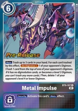 Metal Impulse (BT9-107) - Promos: X Record