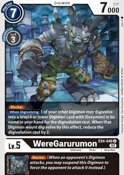 WereGarurumon (EX4-046) - Alternative Being