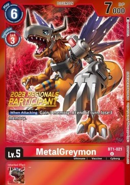 MetalGreymon (BT1-021) (V.1) - Championship 2023 Promos