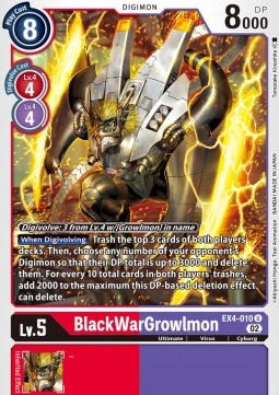 BlackWarGrowlmon (EX4-010) - Alternative Being