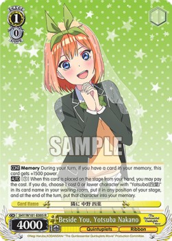 Beside You, Yotsuba Nakano (V.1 - Rare) - The Quintessential Quintuplets Movie