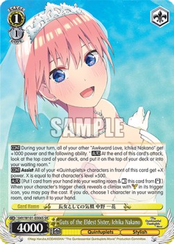 Guts of the Eldest Sister, Ichika Nakano (V.2 - Super Rare) - The Quintessential Quintuplets Movie