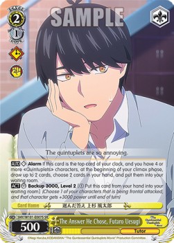 The Answer He Chose, Futaro Uesugi (V.2 - Super Rare) - The Quintessential Quintuplets Movie