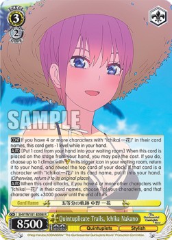 Quintuplicate Trails, Ichika Nakano (V.1 - Rare) - The Quintessential Quintuplets Movie