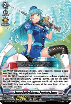 Aurora Battle Princess, Penetrate Aquas [D Format] (V.1 - Triple Rare) - Dragon Masquerade