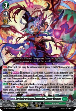 Servitude of Funeral Procession, Lianorn Masques [D Format] (V.1 - Triple Rare) - Dragon Masquerade