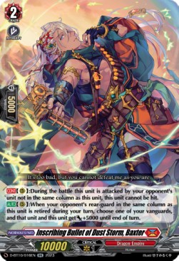 Inscribing Bullet of Dust Storm, Baxter [D Format] (V.1 - Double Rare) - Dragon Masquerade