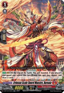 Crimson Scale Sword Maestro, Burnaia [D Format] (V.1 - Double Rare) - Dragon Masquerade