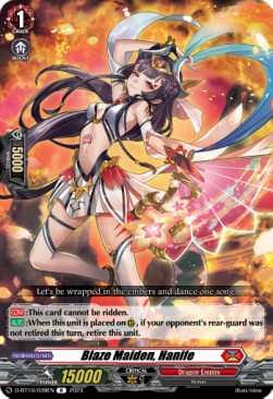 Blaze Maiden, Hanife [D Format] (V.1 - Rare) - Dragon Masquerade