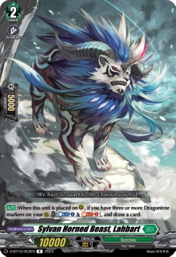 Sylvan Horned Beast, Lahbart [D Format] (V.1 - Rare) - Dragon Masquerade