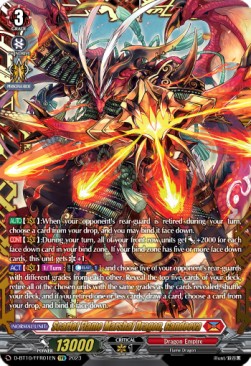 Scarlet Flame Marshal Dragon, Gandeeva [D Format] (V.2 - Feature Rare) - Dragon Masquerade
