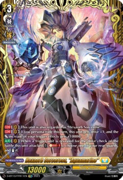 Hexaorb Sorceress, "Aquamarine" [D Format] (V.2 - Feature Rare) - Dragon Masquerade