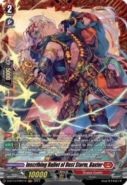 Inscribing Bullet of Dust Storm, Baxter [D Format] (V.2 - Feature Rare) - Dragon Masquerade