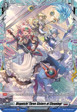 Dispatch! Three Sisters of Cleaning! [D Format] (V.2 - Feature Rare) - Dragon Masquerade