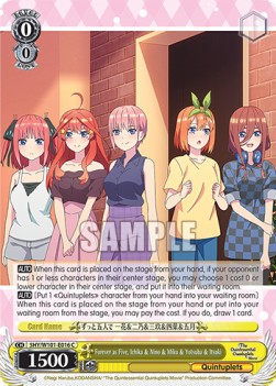 Forever as Five, Ichika & Nino & Miku & Yotsuba & Itsuki (V.1 - Common) - The Quintessential Quintuplets Movie