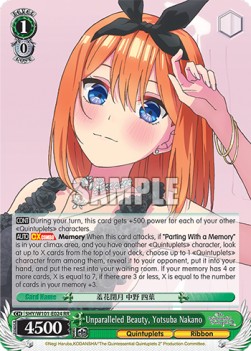Unparalleled Beauty, Yotsuba Nakano (V.1 - Double Rare) - The Quintessential Quintuplets Movie