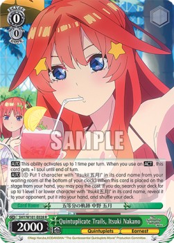 Quintuplicate Trails, Itsuki Nakano (V.1 - Rare) - The Quintessential Quintuplets Movie