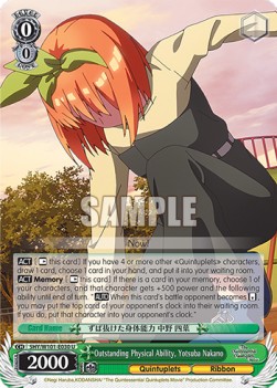 Outstanding Physical Ability, Yotsuba Nakano (V.1 - Uncommon) - The Quintessential Quintuplets Movie