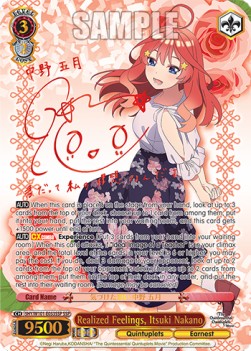 Realized Feelings, Itsuki Nakano (V.2 - Super Special Rare) - The Quintessential Quintuplets Movie