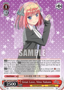 Great Love, Nino Nakano (V.1 - Rare) - The Quintessential Quintuplets Movie