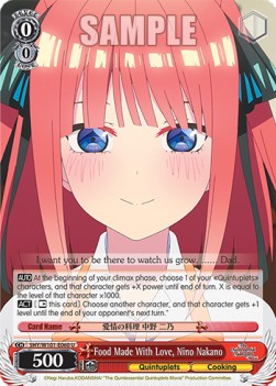 Food Made With Love, Nino Nakano (V.1 - Uncommon) - The Quintessential Quintuplets Movie