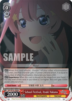 School Festival, Itsuki Nakano (V.1 - Common) - The Quintessential Quintuplets Movie