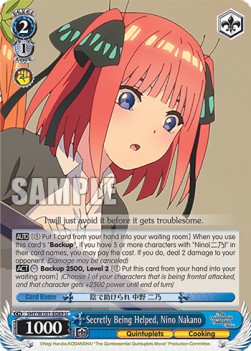 Secretly Being Helped, Nino Nakano (V.1 - Uncommon) - The Quintessential Quintuplets Movie