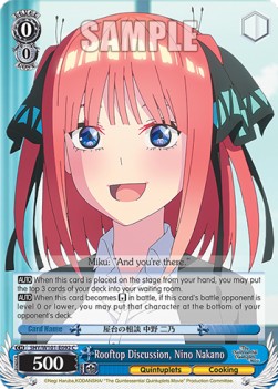 Rooftop Discussion, Nino Nakano (V.1 - Common) - The Quintessential Quintuplets Movie