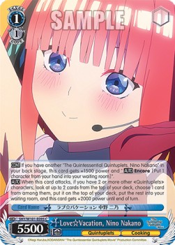 LoveVacation, Nino Nakano (V.1 - Common) - The Quintessential Quintuplets Movie