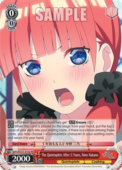 The Quintuplets After 5 Years, Nino Nakano (V.1 - Promo) - The Quintessential Quintuplets Movie