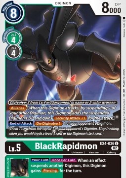 BlackRapidmon (EX4-036) - Alternative Being