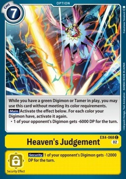 Heaven's Judgement (EX4-068) - Alternative Being