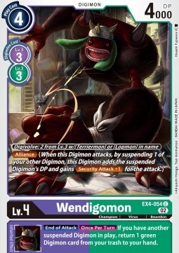Wendigomon (EX4-054) - Alternative Being