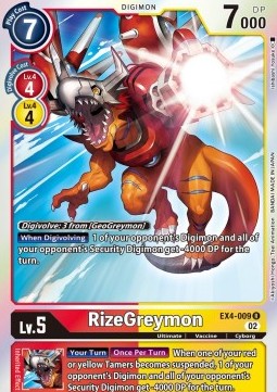RizeGreymon (EX4-009) - Alternative Being