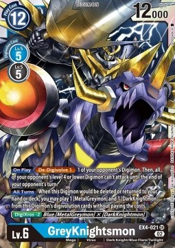 GreyKnightsmon (EX4-021) (V.1) - Alternative Being
