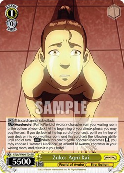 Zuko: Agni Kai (V.1 - Trial Deck) - Avatar: The Last Airbender