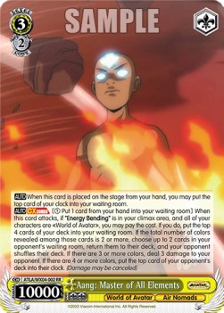 Aang: Master of All Elements (V.1 - Double Rare) - Avatar: The Last Airbender
