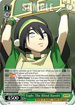 Toph: The Blind Bandit (V.1 - Double Rare) - Avatar: The Last Airbender