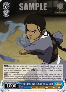 Katara: No Chance Given (V.1 - Rare) - Avatar: The Last Airbender