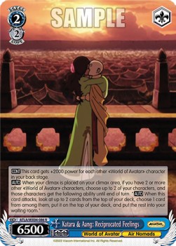 Katara & Aang: Reciprocated Feelings (V.1 - Rare) - Avatar: The Last Airbender