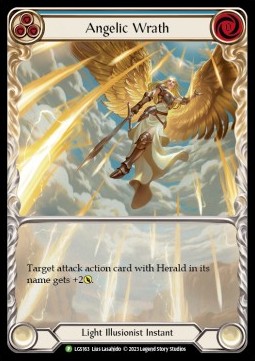 Angelic Wrath (Blue) (Extended Art Rainbow Foil) - LGS Promos