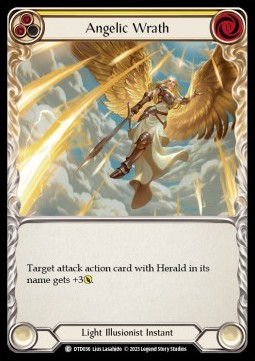 Angelic Wrath (Yellow) (Rainbow Foil) - Dusk till Dawn