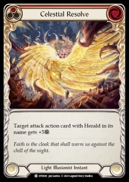 Celestial Resolve (Red) (Rainbow Foil) - Dusk till Dawn