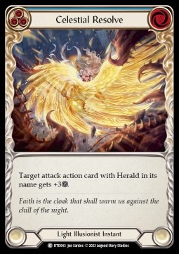 Celestial Resolve (Blue) (Rainbow Foil) - Dusk till Dawn