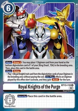Royal Knights of the Purge (BT13-110) - Versus Royal Knights
