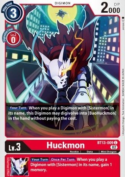 Huckmon (BT13-009) - Versus Royal Knights