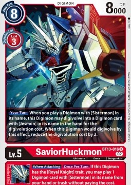 SaviorHuckmon (BT13-016) - Versus Royal Knights