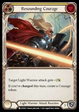 Resounding Courage (Yellow) (Rainbow Foil) - Dusk till Dawn