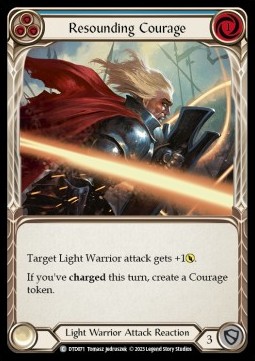Resounding Courage (Blue) (Rainbow Foil) - Dusk till Dawn